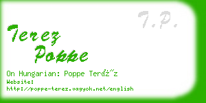 terez poppe business card